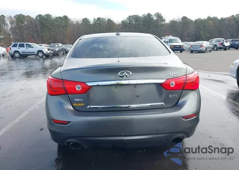 2016 Infiniti Q50 2.0T Premium z USA, uszkodzony, nr VIN JN1CV7AR6GM250515